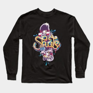 Skate or Die Graphic Long Sleeve T-Shirt